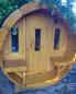 Preview: Saunafass Fasssauna Sauna Terrassen Saunas Fass Gartensauna 450cm