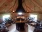 Preview: Holz Grill Hütte Skandinavische Grillkota inkls Anbau 12,75m² Grillhaus
