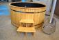 Preview: Whirlpool Badefass Externer Bad Thermoholz Pool Ofen Holz Fass Garten
