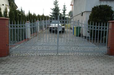 Flügeltor elektrisches Tor Toreinfahrt Tore Elektro Automatik Flügeltore Schwenk Einfahrt Schmiedeisen Einfahrtstore Schiebe oder Flügeltor Echte Handarbeit Maßanfertigung Modell #047fluegeltor