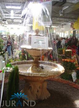 WASSERSPEIER BRUNEN FIGUR STEINFIGUR FÜR GARTEN DEKO TEICH WASSERSPUCKER 6029