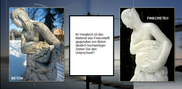 Preview: WASSERSPIELER BRUNNEN FIGUR STEINFIGUR FÜR GARTEN DEKO TEICH WASSERSPUCKER 6033