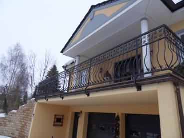 Klassisches Außengeländer Balkongeländer , Treppengeländer, Balkon , Treppe , Geländer , Echte Handarbeit Pulverbeschichtet Modell #337