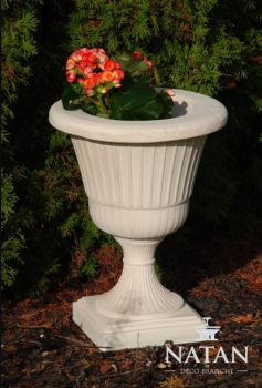 Blumenkorb Blumen Vase Gefäss Garten Terrasse Dekoration Statue Figuren Dalia