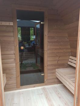 Sauna Holz Garten Holzsauna 400x240cm Outdoor Saunas Trockensauna Woodpro