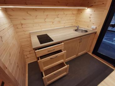 Holz Hütte Camping Haus 3,0 x 4,8 m Campinghaus Ferienhaus Holz Personen 2-4