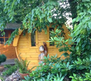 Preview: Saunafass Fasssauna Sauna Terrassen Saunas Fass Gartensauna 450cm