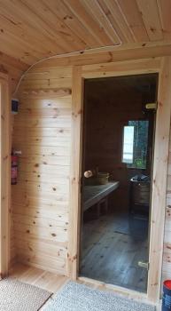 Preview: Holzsauna Außensauna Saunahaus Panorama Neue Zimmer 2 Holz Kiefernholz