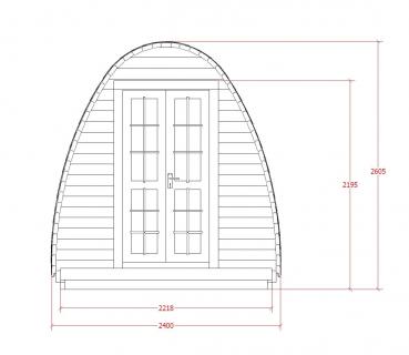 Sauna Holz Garten Holzsauna Outdoor Saunas Trockensauna Woodpro 400x240cm
