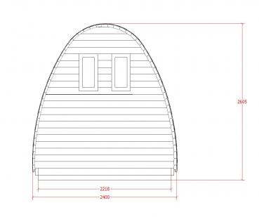 Sauna Holz Garten Holzsauna Outdoor Saunas Trockensauna Woodpro 400x240cm