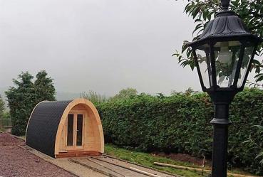 Preview: Camping Haus Wochenendhaus Gartenhaus Hütte Runde Hütten Holz 2,40x4,80