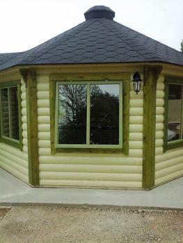 Preview: Pavillon Gartenpavillon Grillkota Grillhütte Holz Rustikal Pavillons & Pergolen