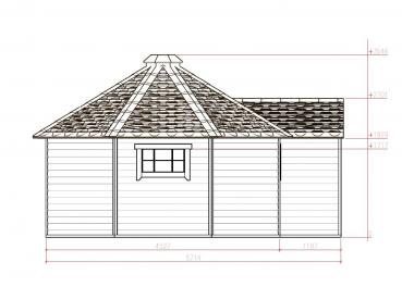 Pavillon Gartenpavillon Grillkota Grillhütte Holz Rustikal Pavillons & Pergolen