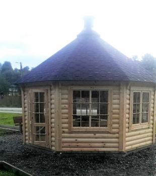 Preview: Grillhütte Grill Grillkota Hütte Haus Finnische Grills Grillhaus 14,90 m² Kota