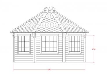 Grill Grillkota Hütte Grillhütte Haus Finnische Grills Grillhaus 14,90 m² Kota