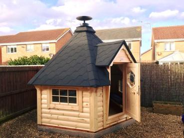 Preview: Grillkabine Grillkota Hütte Grillhütte Haus Finnische Grills Grillhaus