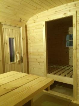 Camping Platz Schlafplatz Haus Campingfass Ferienhaus Hütte Holzhaus