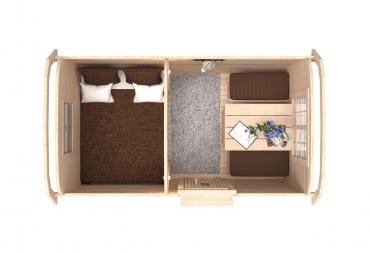 Camping Platz Schlafplatz Haus Campingfass Ferienhaus Hütte Holzhaus