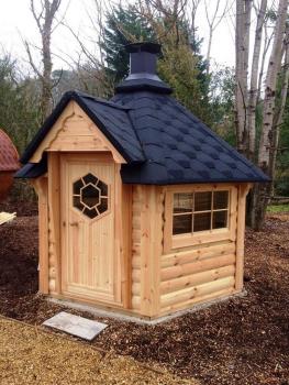 Preview: Grillkabine Grillhaus Haus Garten Grillkota Größe 3-5 Personen