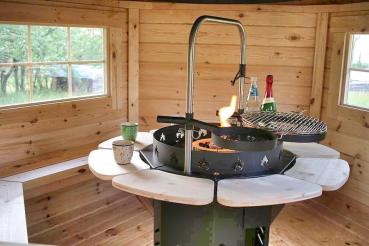 Grillkabine Grillhaus Haus Garten Grillkota Größe 3-5 Personen