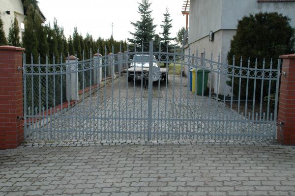 Flügeltor elektrisches Tor Toreinfahrt Tore Elektro Automatik Flügeltore Schwenk Einfahrt Schmiedeisen Einfahrtstore Schiebe oder Flügeltor Echte Handarbeit Maßanfertigung Modell #047fluegeltor