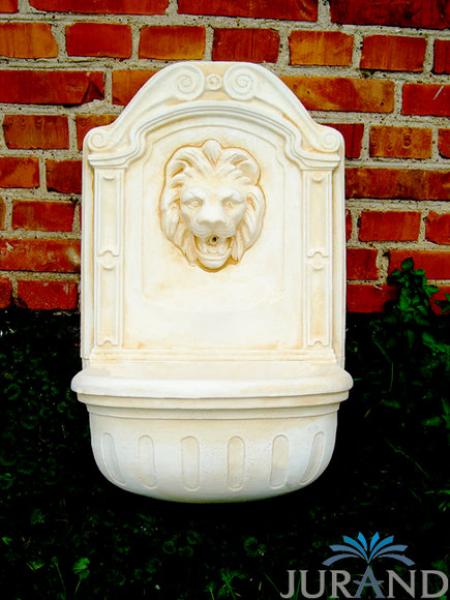 SPRINGBRUNNEN FONTÄNE ZIERBRUNNEN GARTEN DEKO 1032 WAND BRUNNEN 77 CM STEINGUSS