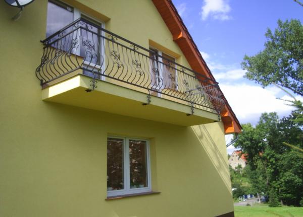 Klassisches Außengeländer Balkongeländer , Treppengeländer, Balkon , Treppe , Geländer , Echte Handarbeit Pulverbeschichtet Modell #154