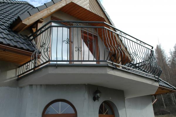 Klassisches Außengeländer Balkongeländer , Treppengeländer, Balkon , Treppe , Geländer , Echte Handarbeit Pulverbeschichtet Modell #157