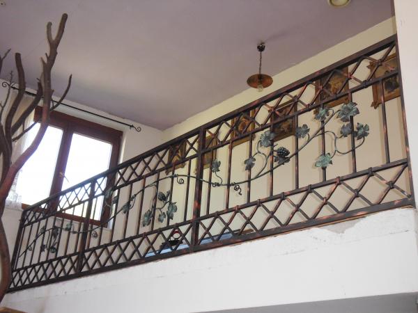 Treppengeländer Innentreppen Geländer Handlauf Echen Holz Metall Eisen Handgefertiges Treppengeländer Maßanfertigung #171Geländer