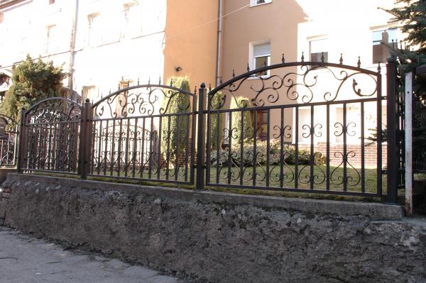 Aussen Garten Grundstueck Gelaender Zaun Klassisch M.233