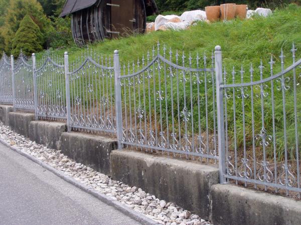 Aussen Garten Grundstueck Gelaender Zaun Klassisch M.228