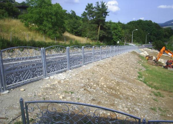 Aussen Garten Grundstueck Gelaender Zaun Klassisch M.237