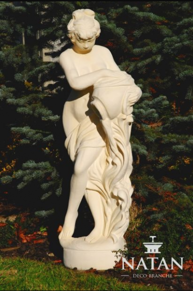 Garten Dekoration Frau Terrasse Stein Figuren Figur Deko Statue Skulptur Statue