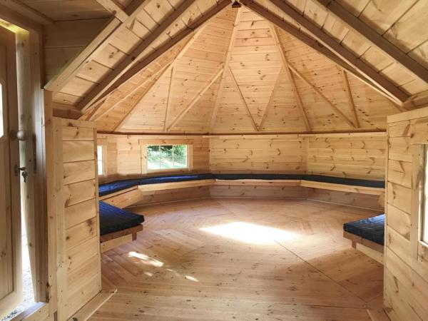 Hütte Haus Doppel Grillkota Gartenlaube Camping Häuser Berghütte Hütten