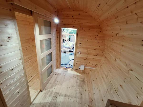 Holz Hütte Camping Haus 3,0 x 4,8 m Campinghaus Ferienhaus Holz Personen 2-4
