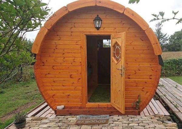 Holz Hütte Camping Haus 3,0 x 4,8 m Campinghaus Ferienhaus Holz Personen 2-4