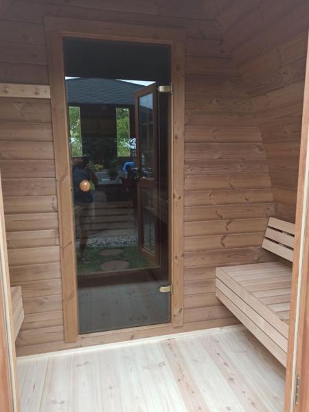 Sauna Holz Garten Holzsauna 400x240cm Outdoor Saunas Trockensauna Woodpro