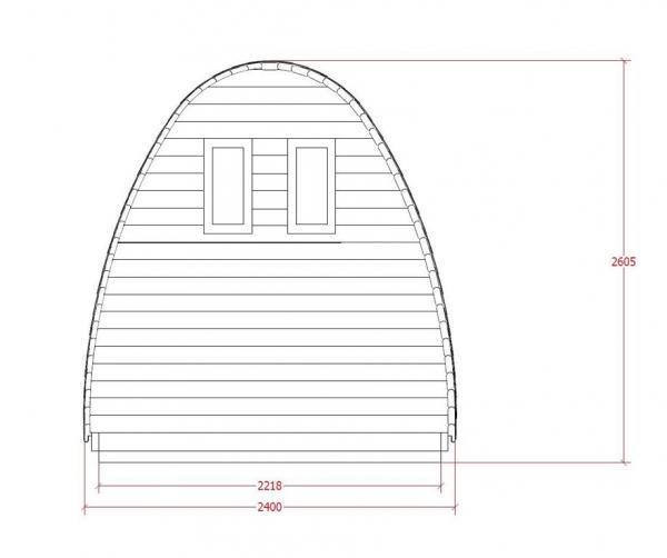 Sauna Holz Garten Holzsauna 400x240cm Outdoor Saunas Trockensauna Woodpro