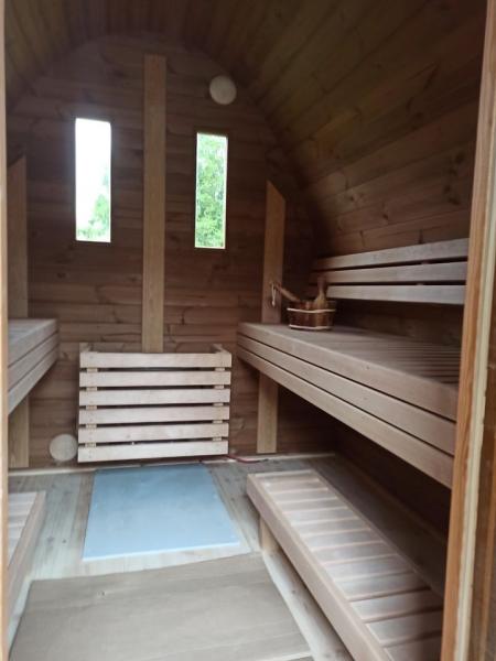 Sauna Holz Garten Holzsauna 400x240cm Outdoor Saunas Trockensauna Woodpro