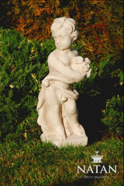 Figur Statue Figuren Statuen Skulpturen Garten Skulptur Dekoration Junge 50cm