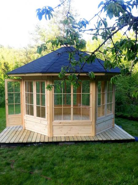 Pavillon USA Veranda Haus Wintergarten Gartenpavillon Kolonial Stil 10,0 m²