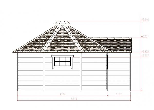 Pavillon Gartenpavillon Grillkota Grillhütte Holz Rustikal Pavillons & Pergolen