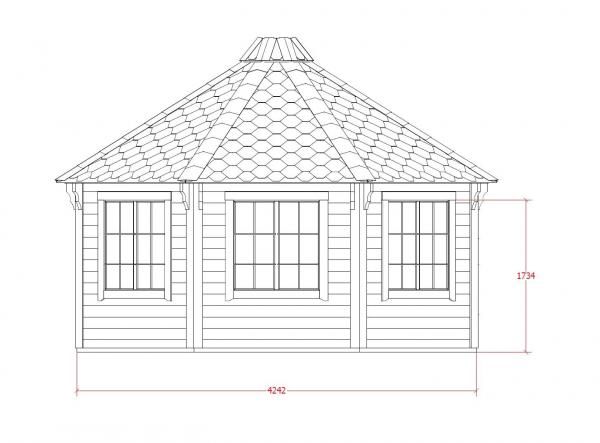 Grill Grillkota Hütte Grillhütte Haus Finnische Grills Grillhaus 14,90 m² Kota
