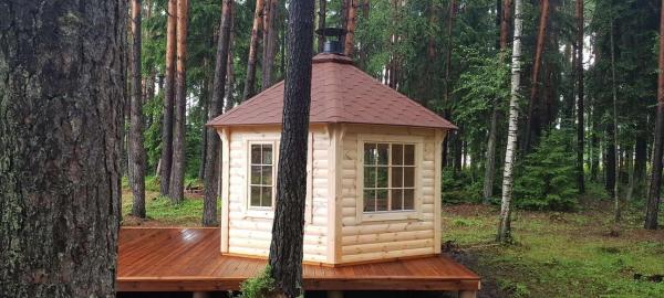 Grill Grillkota Hütte Grillhütte Haus Finnische Grills Grillhaus 9,2 m² Kota