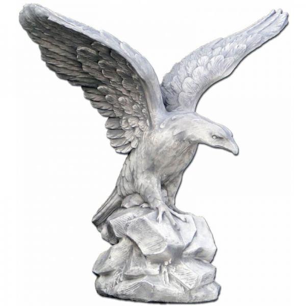 GARTENFIGUR STEINFIGUR FIGUR VOGEL GARTEN SKULPTUR DECORATIVE STEINGUSS 108 cm - 1578