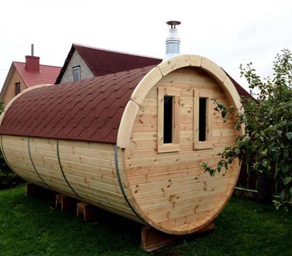 Sauna Saunafass 480 m Personen 6-8 Holz Thermoholz Saunakabine Fasssauna