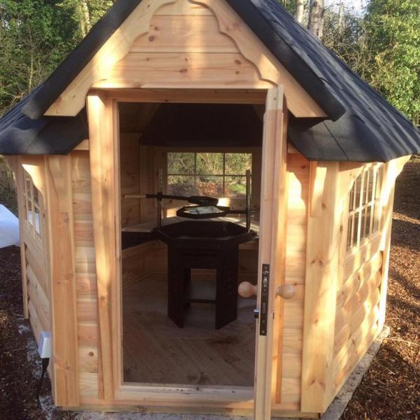 Grillkabine Grillhaus Haus Garten Grillkota Größe 3-5 Personen