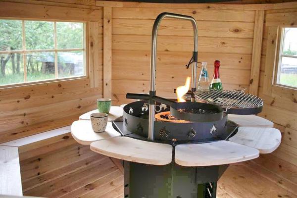 Grillkabine Grillhaus Haus Garten Grillkota Größe 3-5 Personen