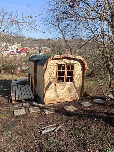 Holzsauna Fass Sauna Garten 46mm Fasssauna mit Schindeln 4-6 Personen