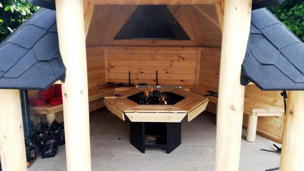 Grill Offene Grillkota Outdoor Grills Holz Grillecke Kota Offene bis 15 Personen